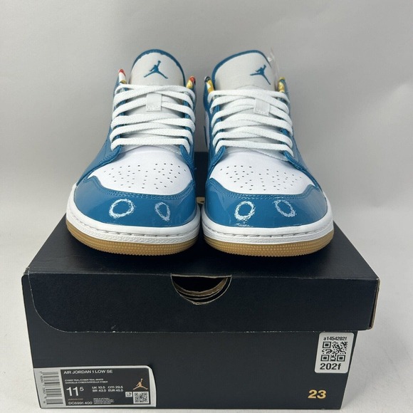 Nike Shoes Air Jordan 1 Retro Low SE “Barcelona/Cyber Teal” 2024 main image 4